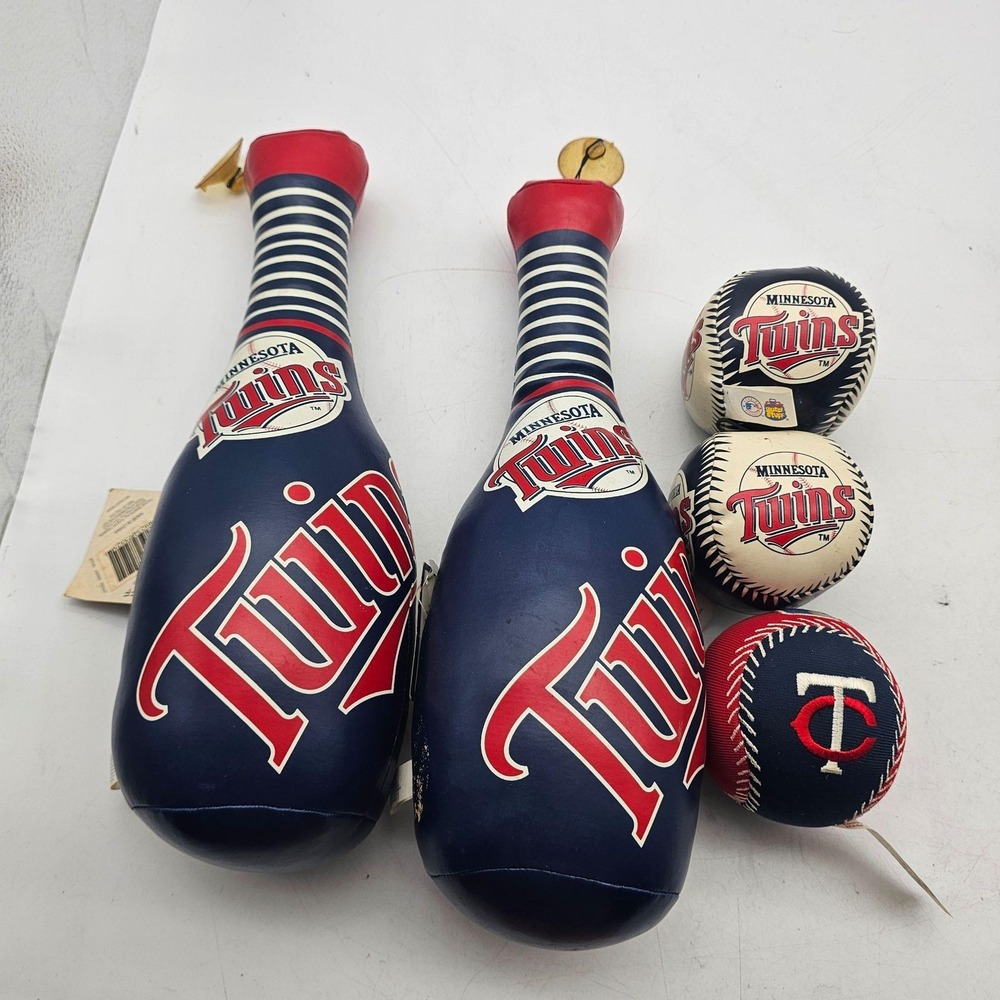 Vintage Minnesota Twins Plush One Size Blue MLB Baseball Bowling Set Good Stuff